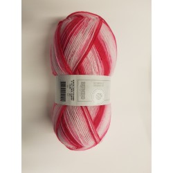 Bumbo Akrylgarn Pink, Lyserød, hvid